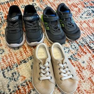 Boys shoe bundle, New Balance 680 Skechers , Janie and Jack size 9 set of 3